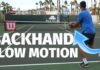 Tennis Backhand Slow Motion – Two Handed Backhand