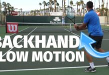 Tennis Backhand Slow Motion – Two Handed Backhand