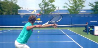 Alexander Zverev Forehand Slow Motion Court Level View – ATP Tennis Forehand Technique