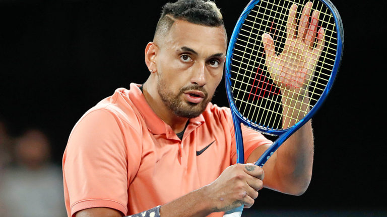 Nick Kyrgios finds his match in mixed doubles