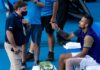 Nick Kyrgios stops play over time violation