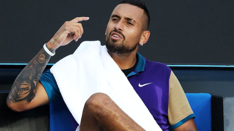 Nick Kyrgios given obscenity warning, crashes out to Coric