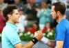 Andy Murray consoles Dominic Thiem after win