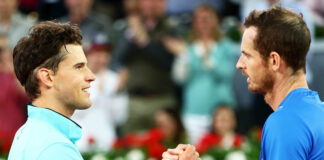 Andy Murray consoles Dominic Thiem after win